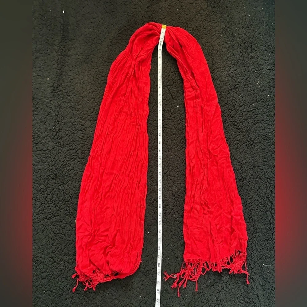 Vibrant Red Women's Scarf